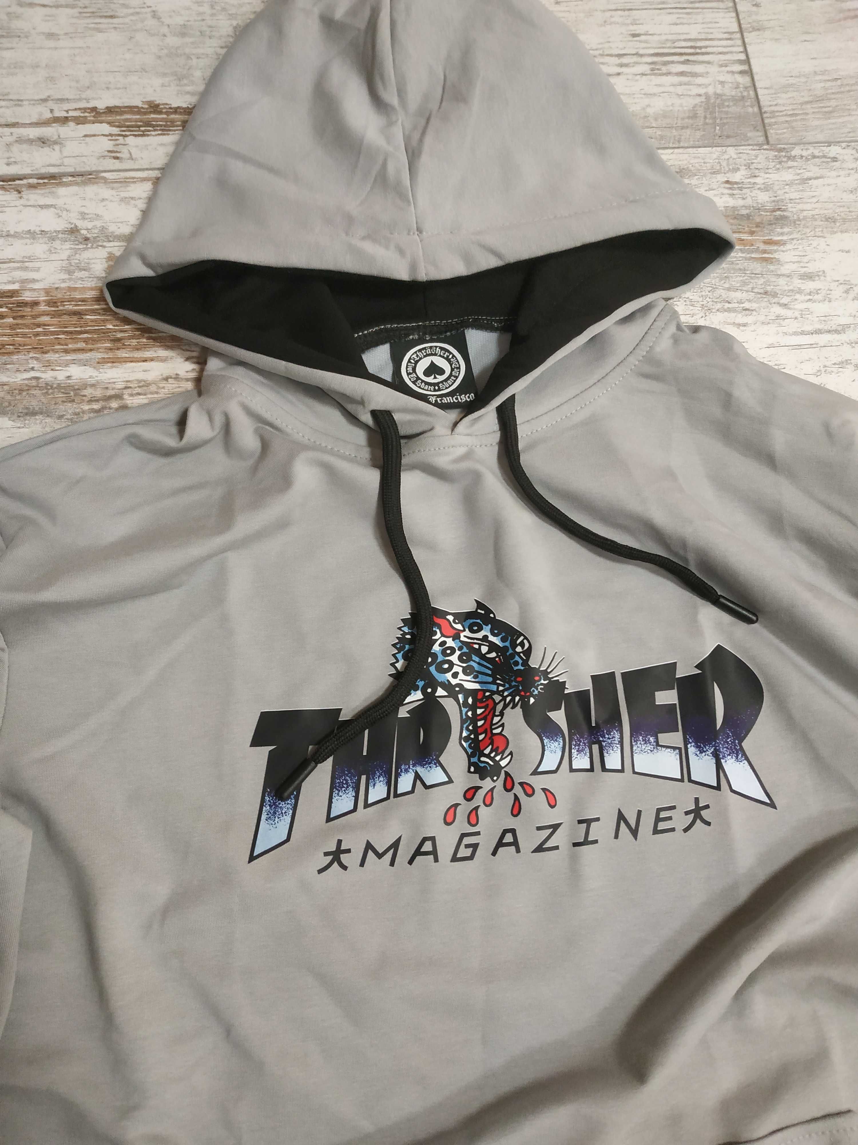 Продам худі Thrasher grey Leopard sk8 Y2K