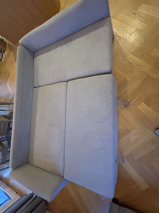 Kanapa Holmsund Ikea z szezlongiem szara z extra pokrowcami