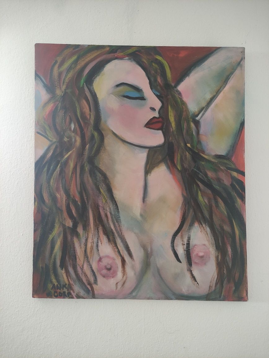 Tela Mulher pintora: Anka Van Dorp