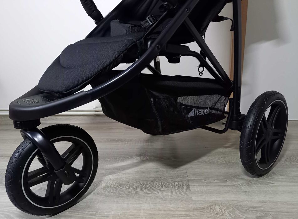 NOWY Wózek spacerowy Hauck Rapid 3R czarny do 22 kg trójkołowy
