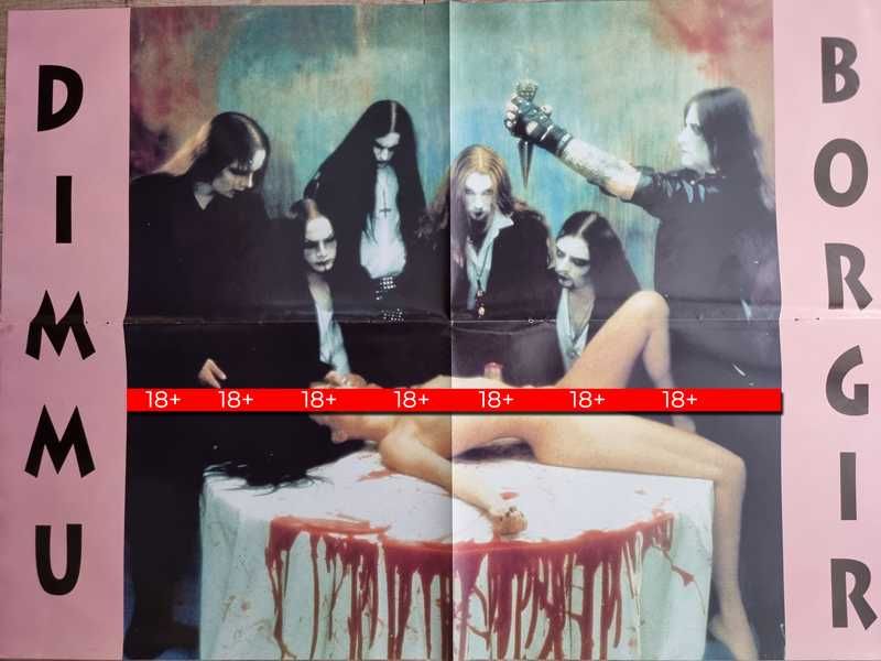 UNIKAT! Plakat DIMMU BORGIR z 1998 r. - Format A2 (55 x 40 cm) - NOWY!