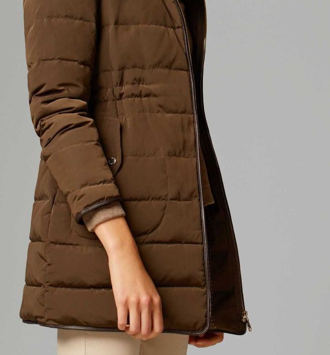 Massimo Dutti kurtka płaszcz puchowa S 36 odpinany kołnierz
