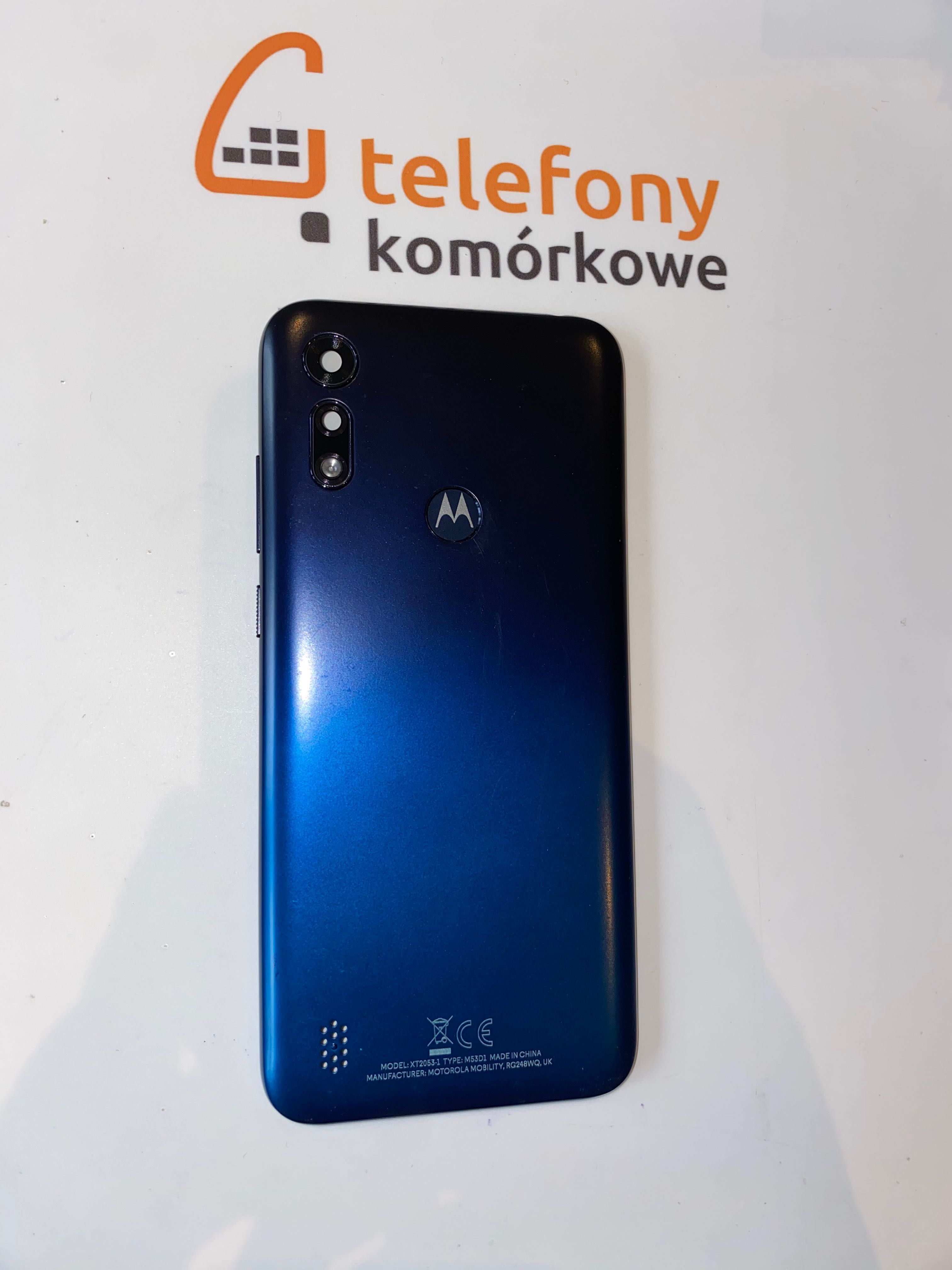 Motorola E6s klapka obudowa tył czytnik linii papilarnych