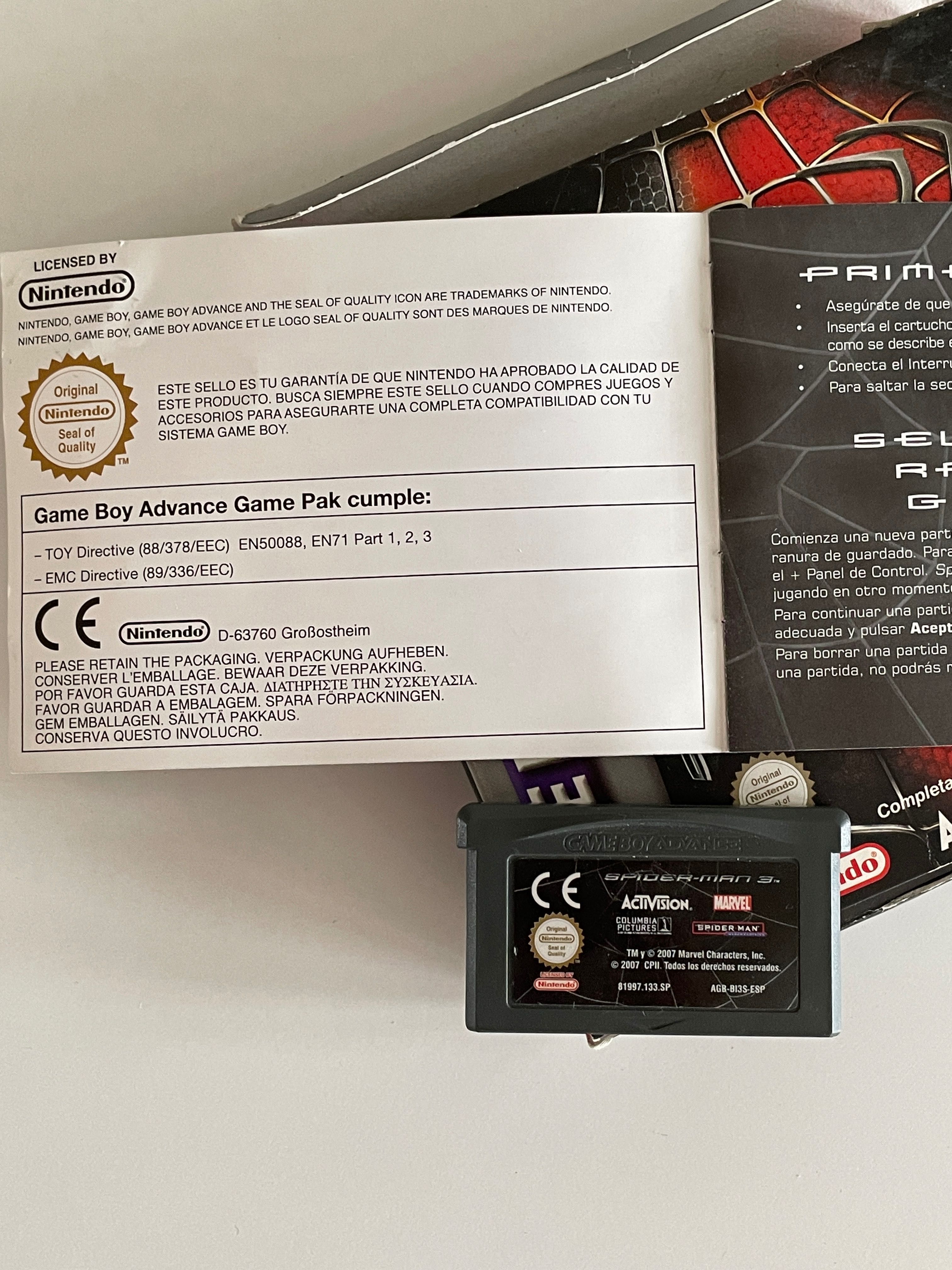 Gra GBA – Spiderman 3 // Gameboy Advance