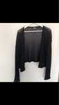 Sweter sweterek cienki siateczka czarny