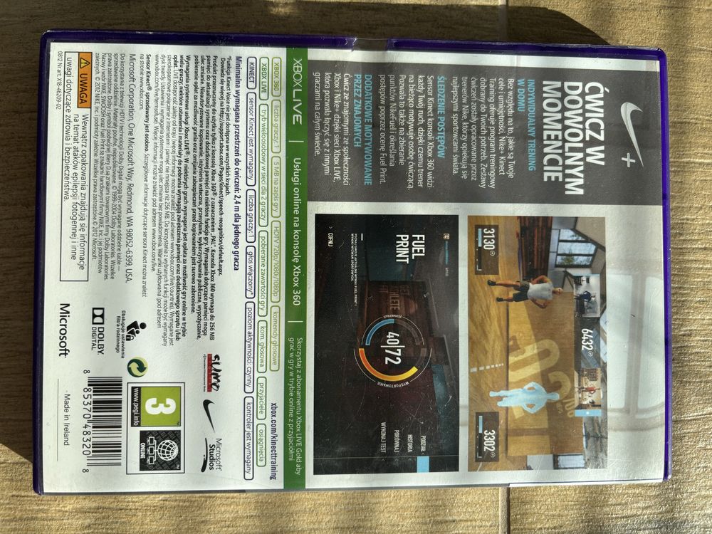 Gra Nike + Kinect Training na XBOX360