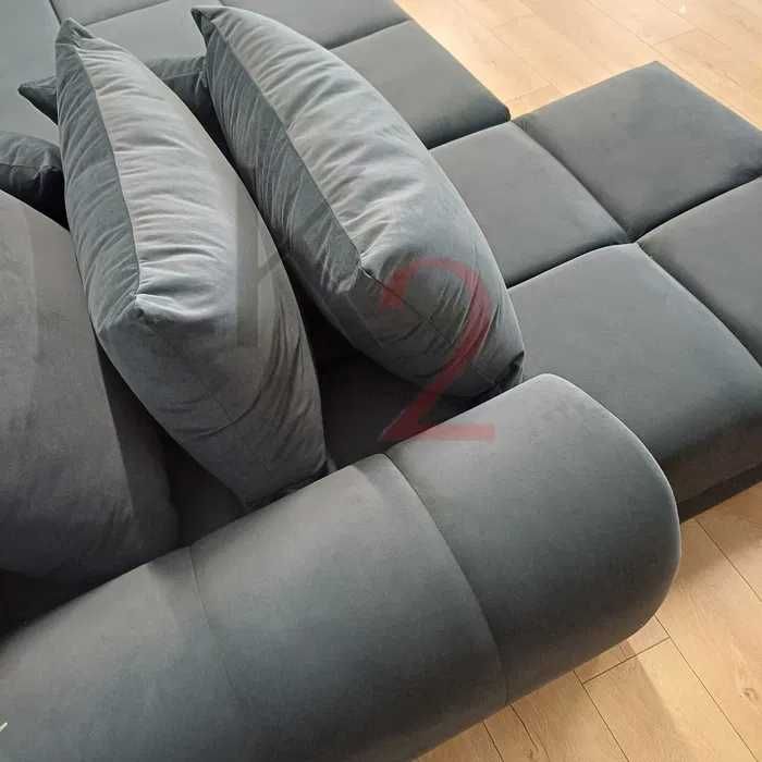 Narożnik  Alaska   Kanapa Pikowana, Sofa do Salonu  +  GRATIS