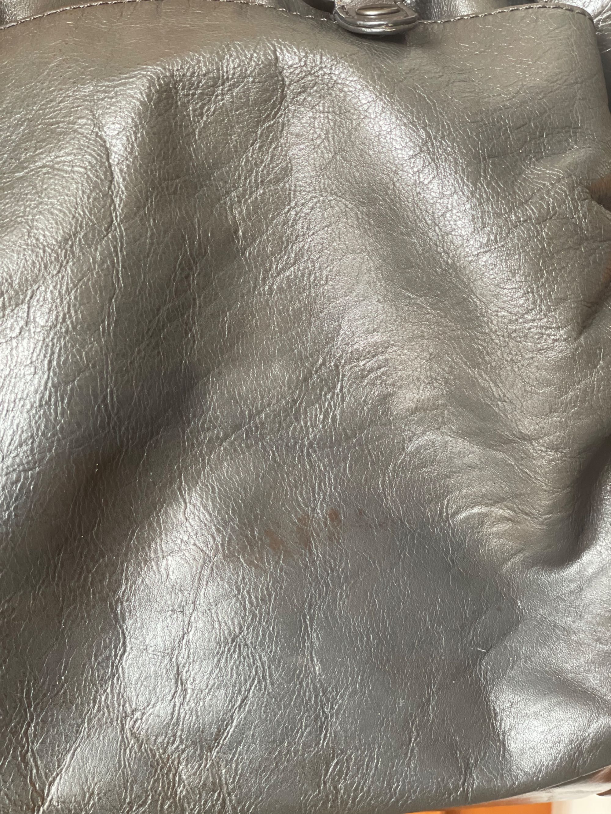 Torebka duża DKNY skóra naturalna szara
