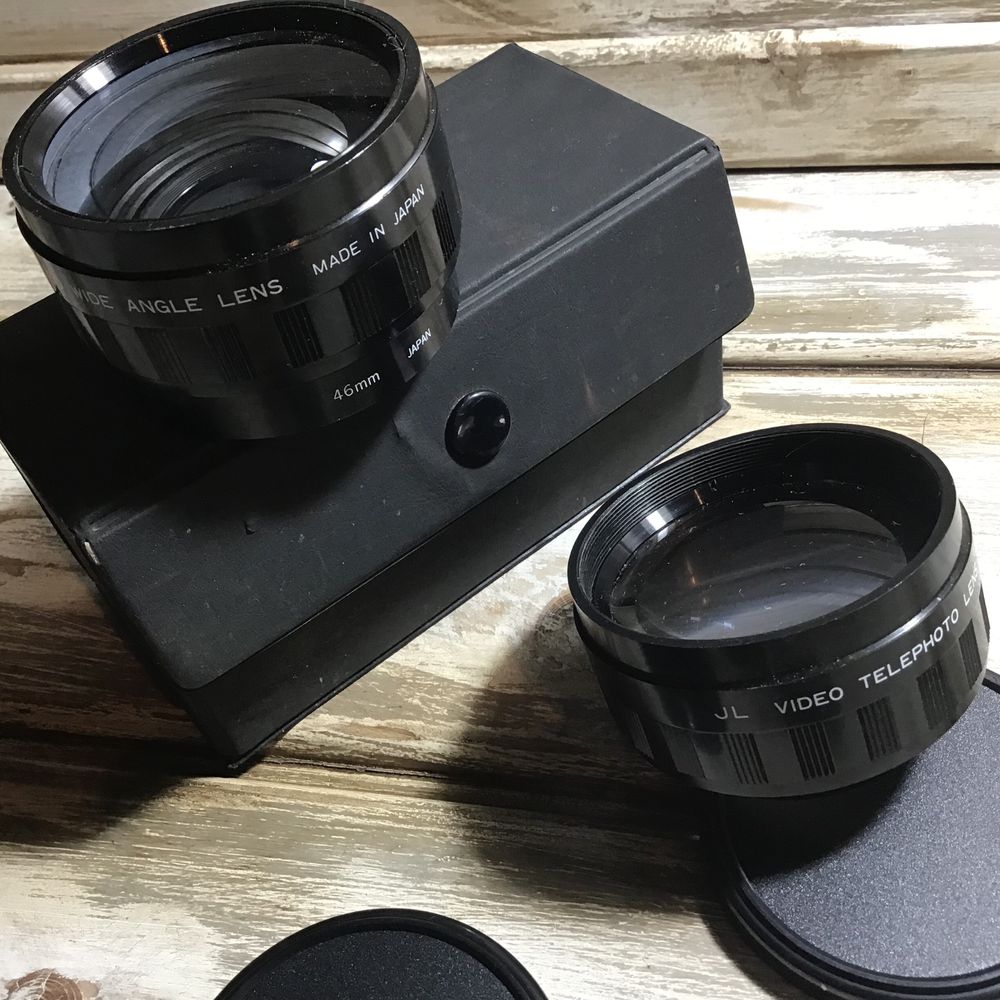 Set de duas lentes - Wide Angle e Telephoto - JL, Made in Japan