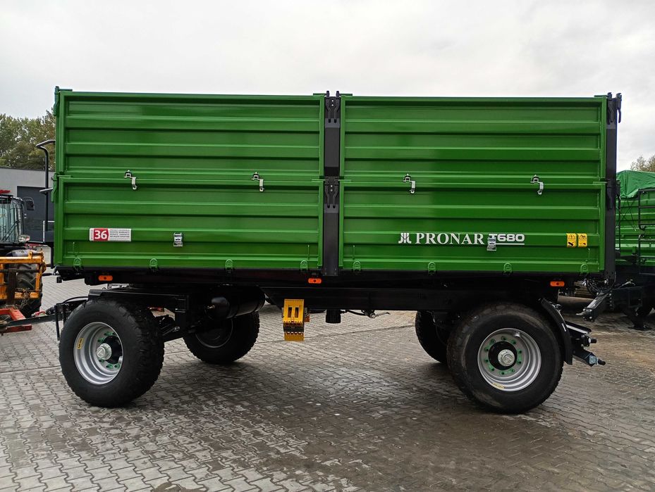 Przyczepa PRONAR T680 (14ton) MODEL 2025, fabrycznie nowa, kompletna