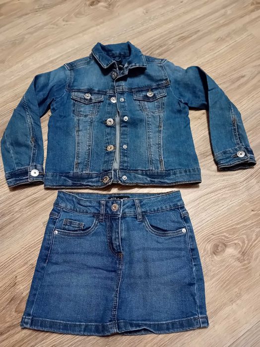 Katan jeansowa spodniczka 4 -5 lat