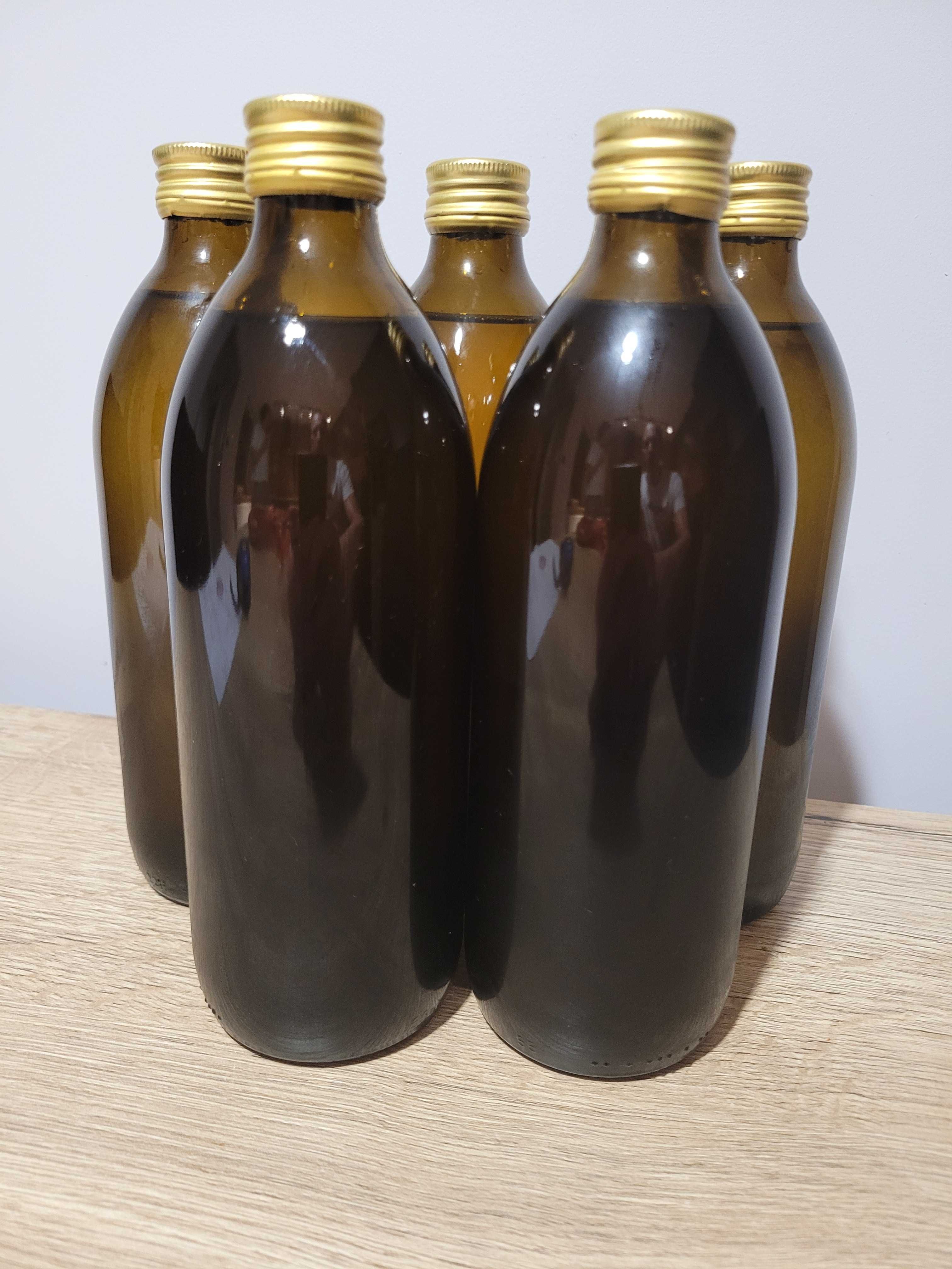 Olej lniany na zimno tłoczony z ziaren lnu złotego 500ml ,