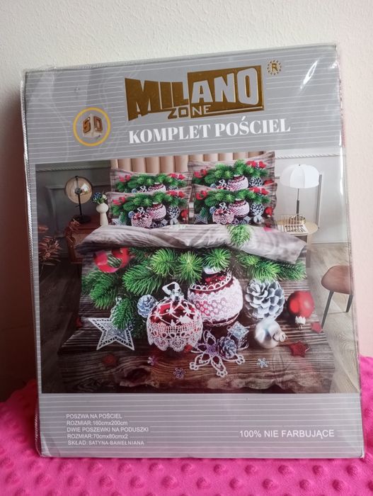 Sprzedam nową pościel świąteczną 160/200