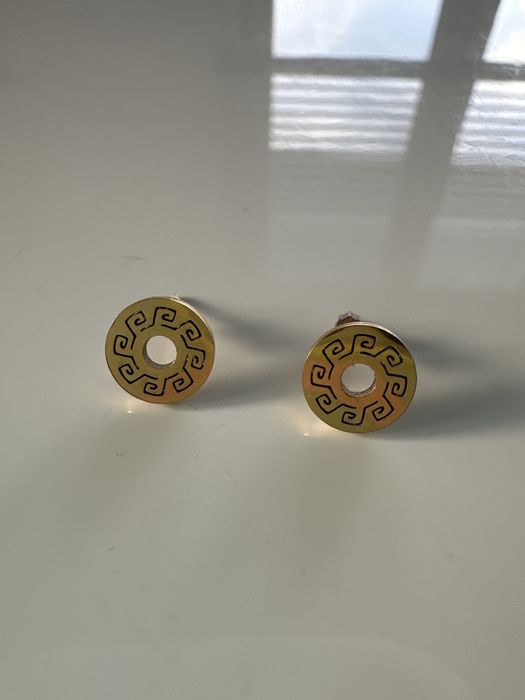 Kolczyki jak versace kolka greckie wkretki kolor zlote