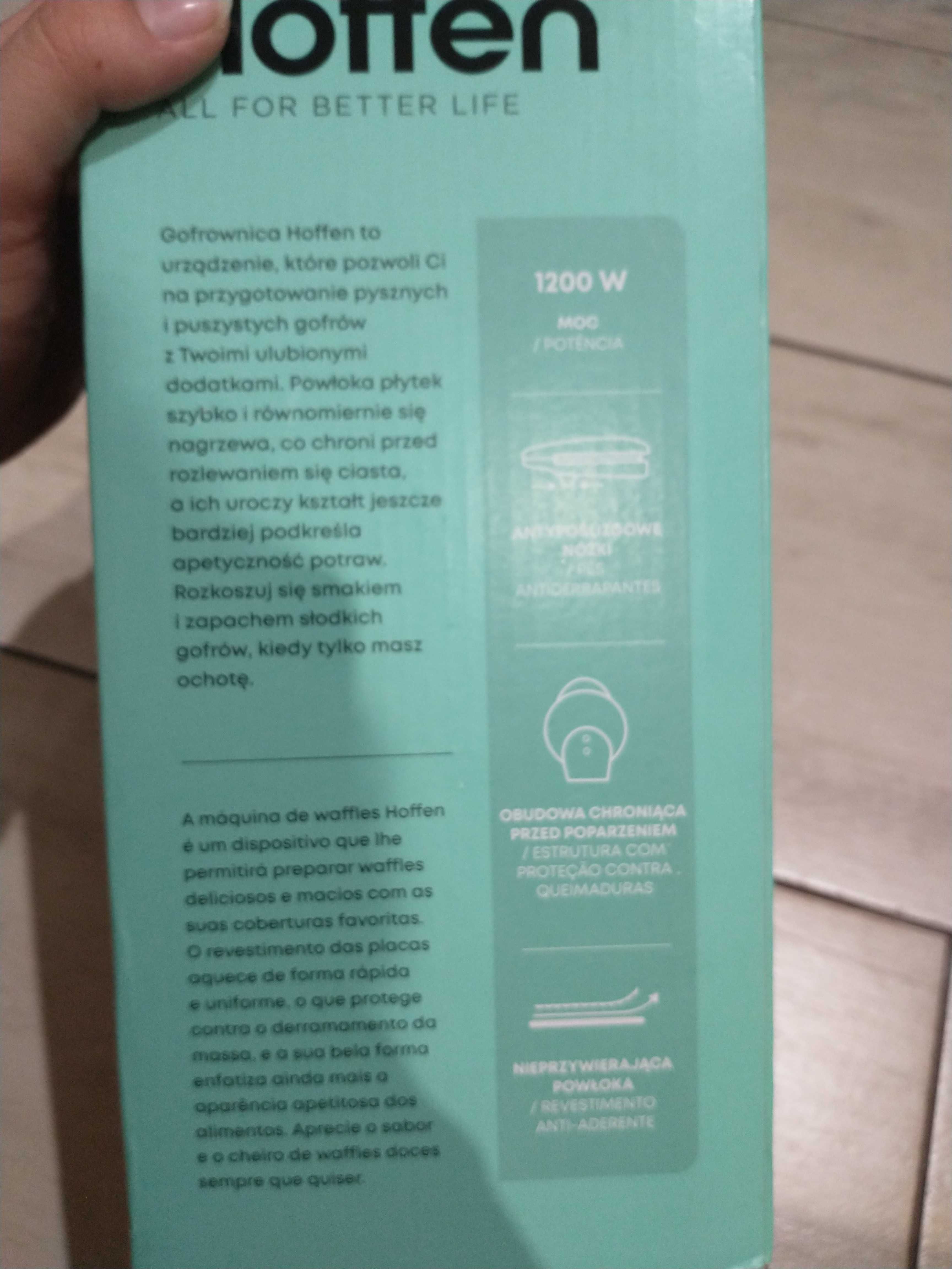 Nowa gofrownica 1200W Hoffen