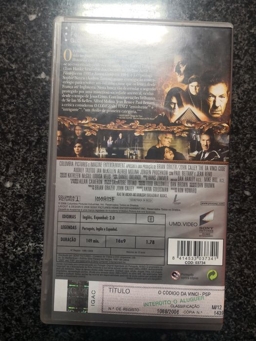 O código da Vinci. Para PSP