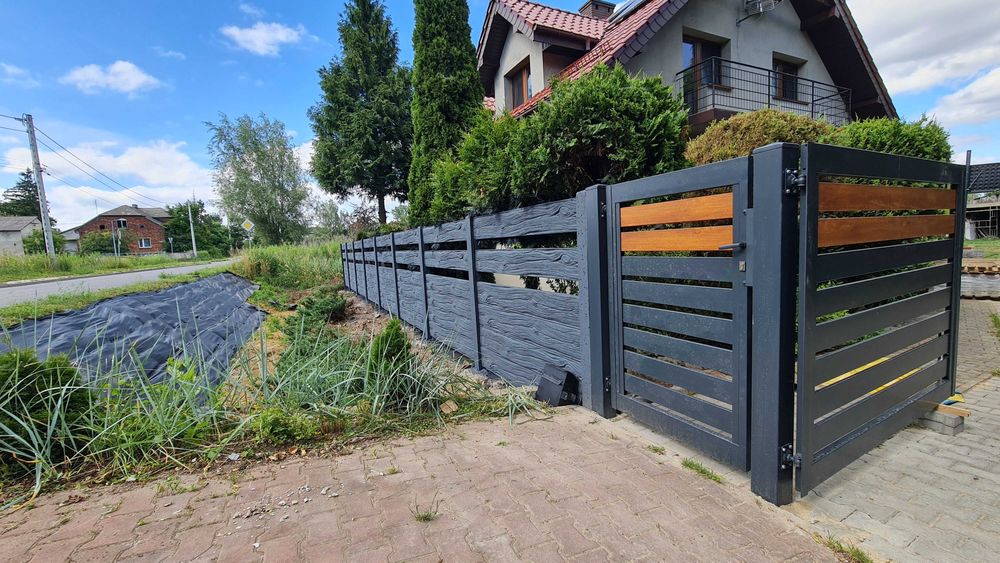 Ogrodzenia Betonowe, Panelowe 3D, Palisadowe, Bramy z MONTAŻEM
