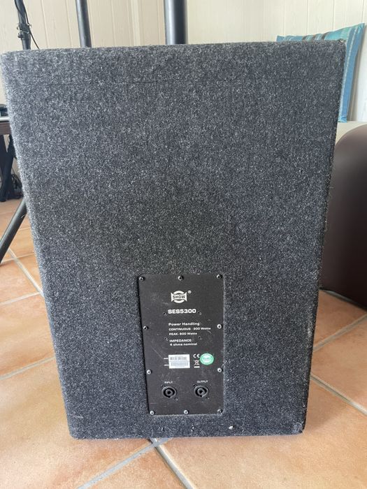 3 Colunas Show Passivas e amplificador 480W 2 tops 240W + 1 grave 600W