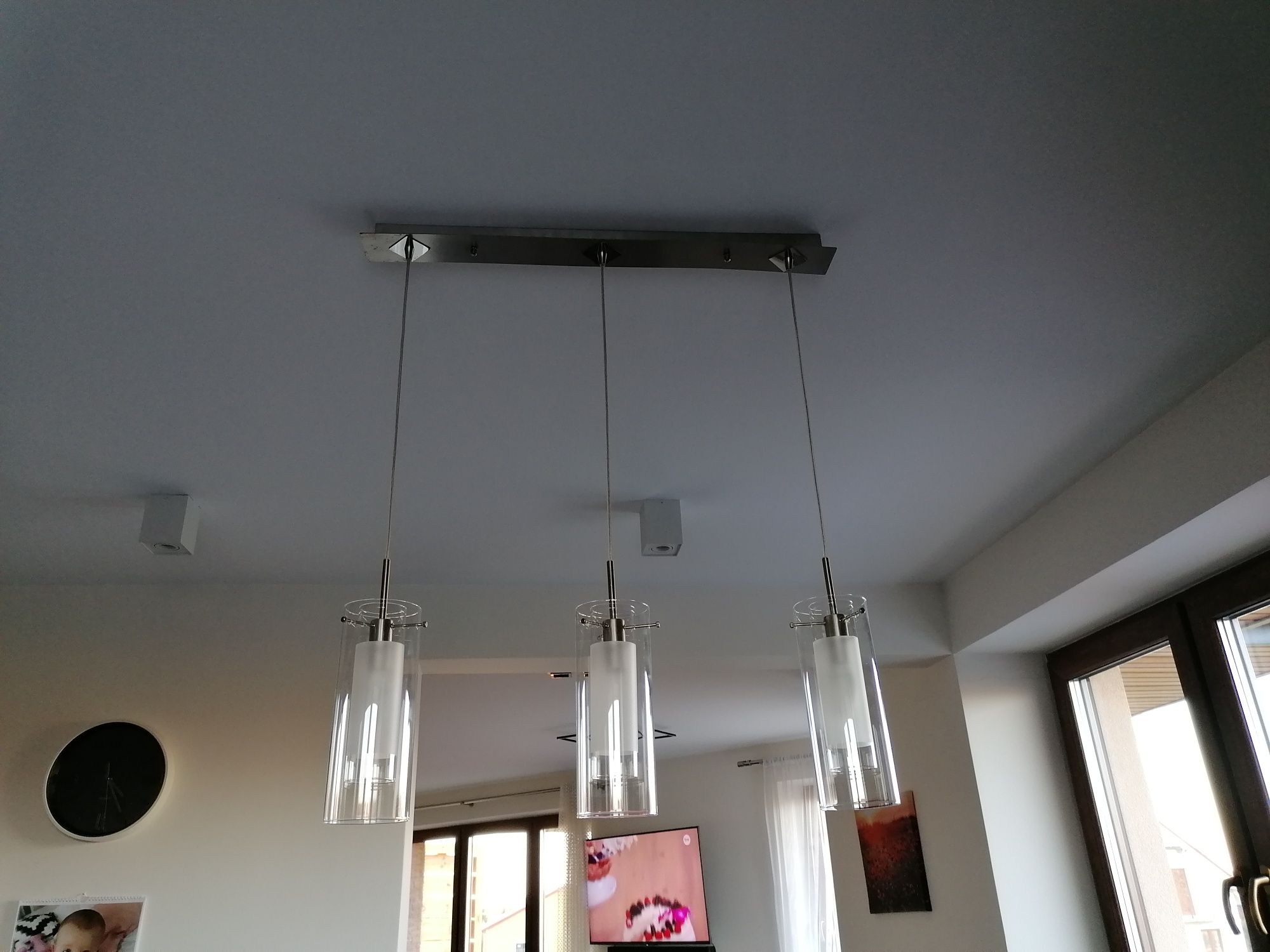 Lampa 3 klosze kuchnia jadalnia
