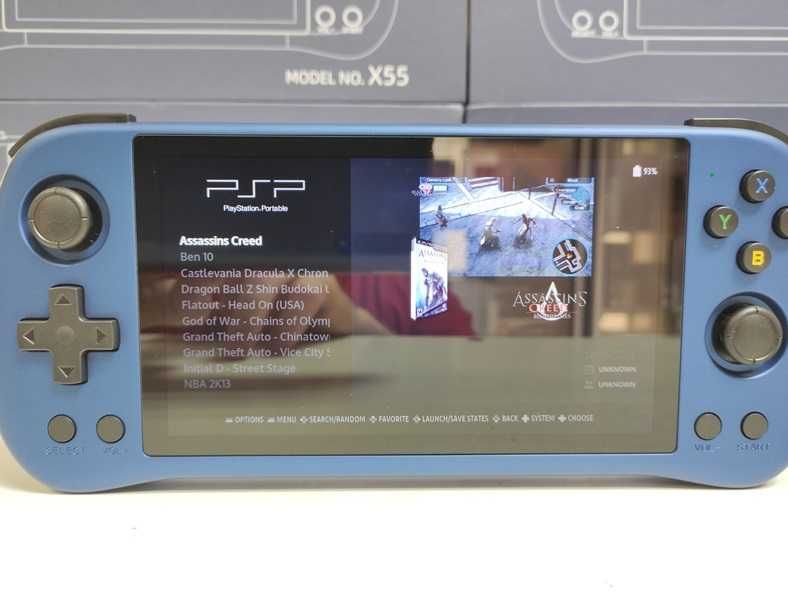 Ігрова портативна Приставка Powkiddy X55 на 21000 игр PSP Play Station
