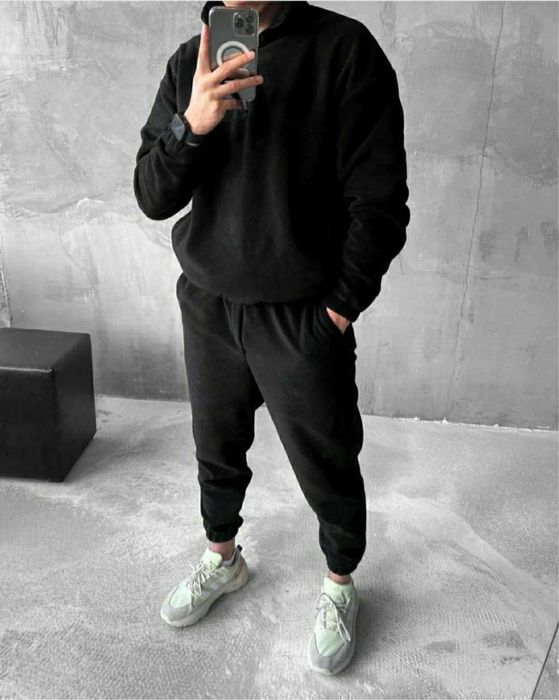 Чоловічий костюм спорт теплий флісовий полар