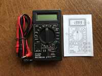 Мультиметр DT830B AC/DC LCD 750/1000V