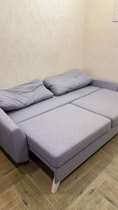 Диван-еврокнижка Морган в голубом цвете