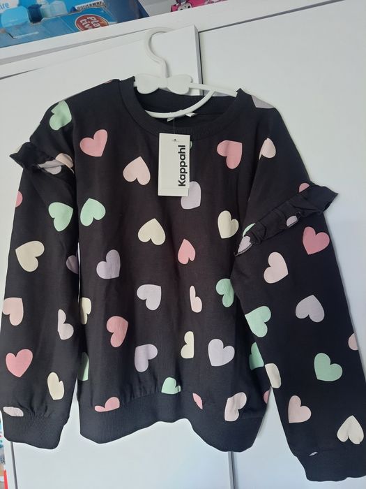 Nowa bluza kappahl 110/116 serduszka