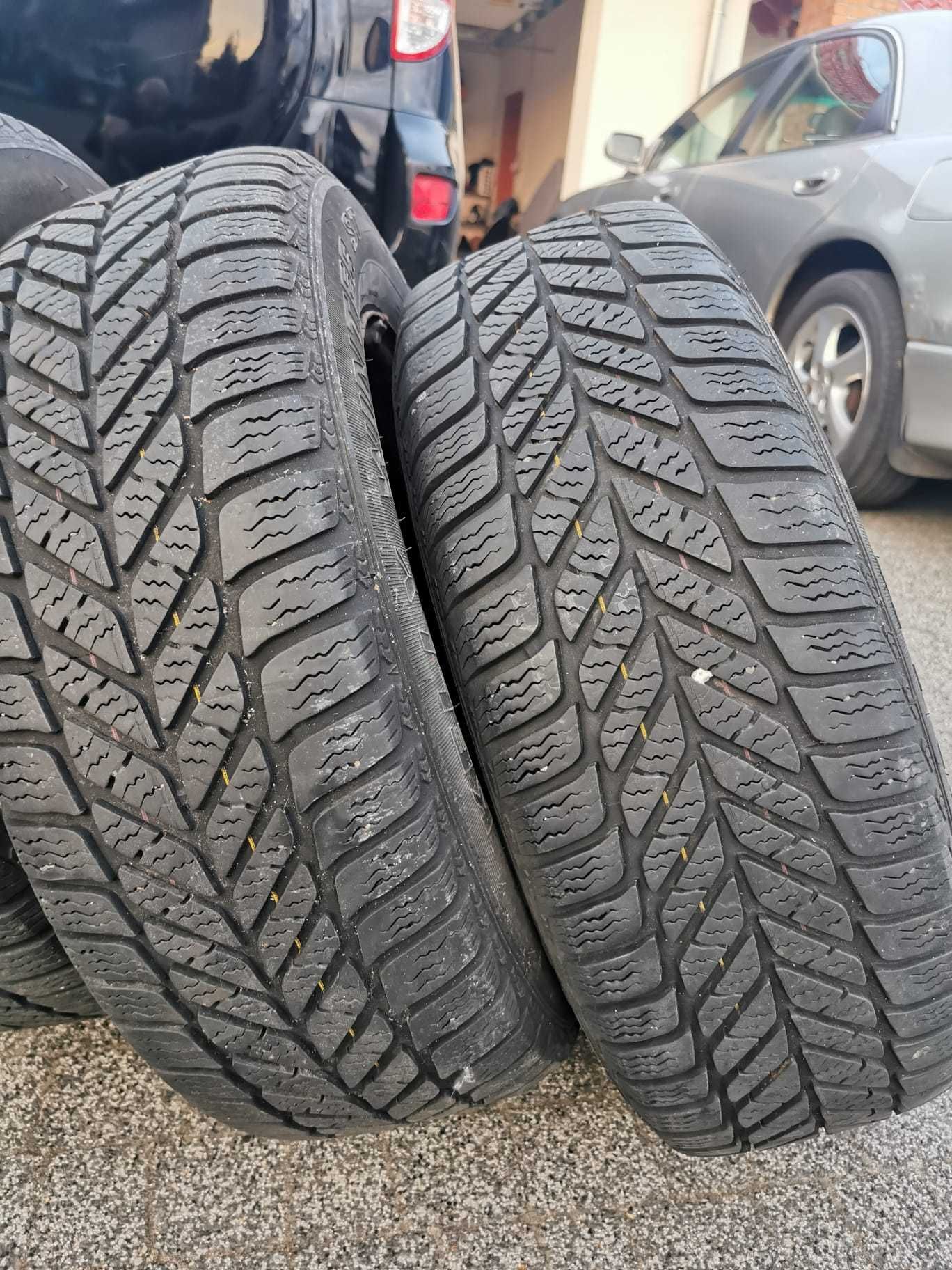 Opony zimowe Kelly Winter 205/65 R15 4szt na felgach + kołpaki BMW