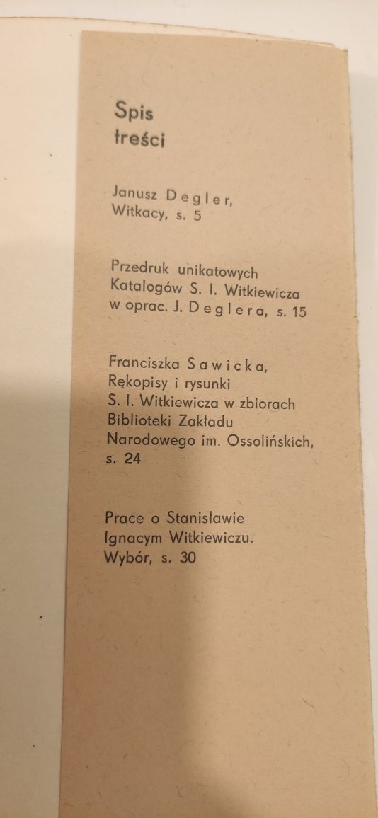 Prace Witkacego vintage praca zbiorowa