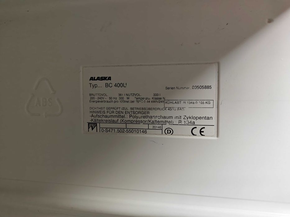 Холодильник Alaska BC 400U. З Німеччини.