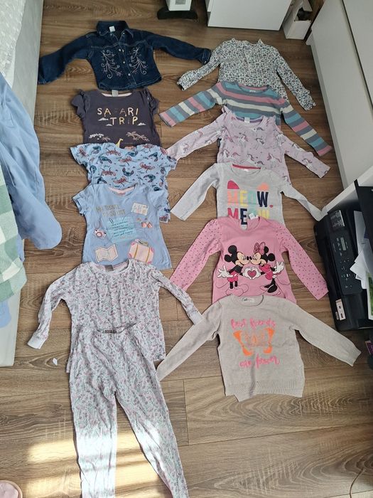 Paka zestaw ubranek dla dziewczynki 98 104