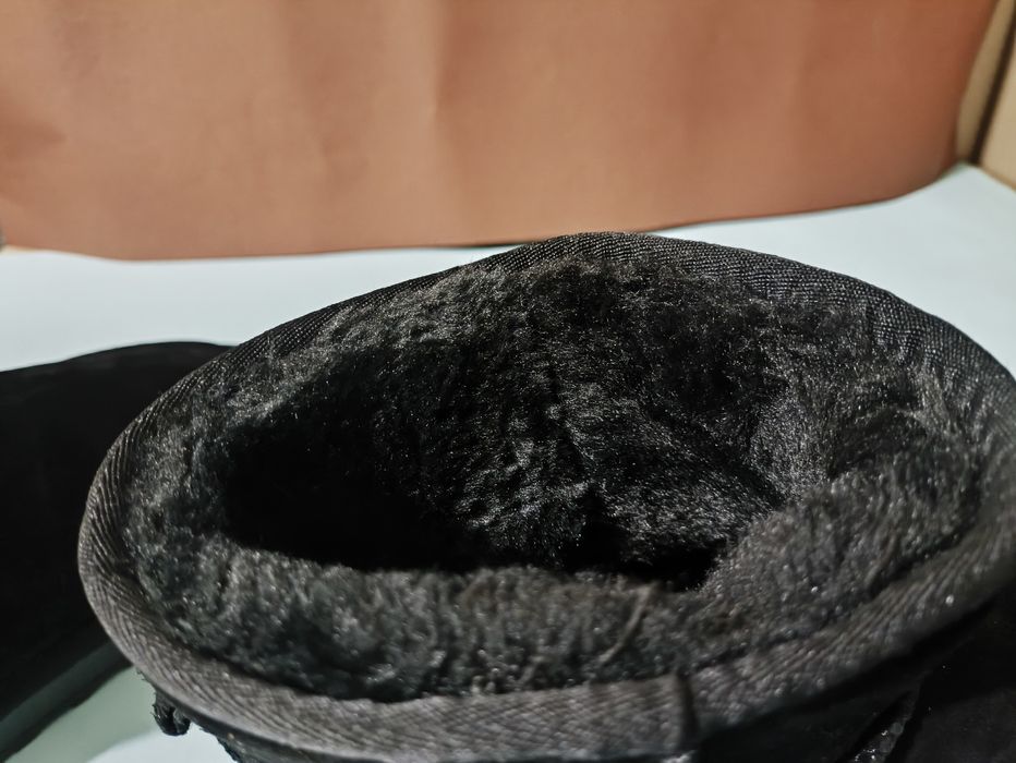 Угги чорні, замшеві 36-41р