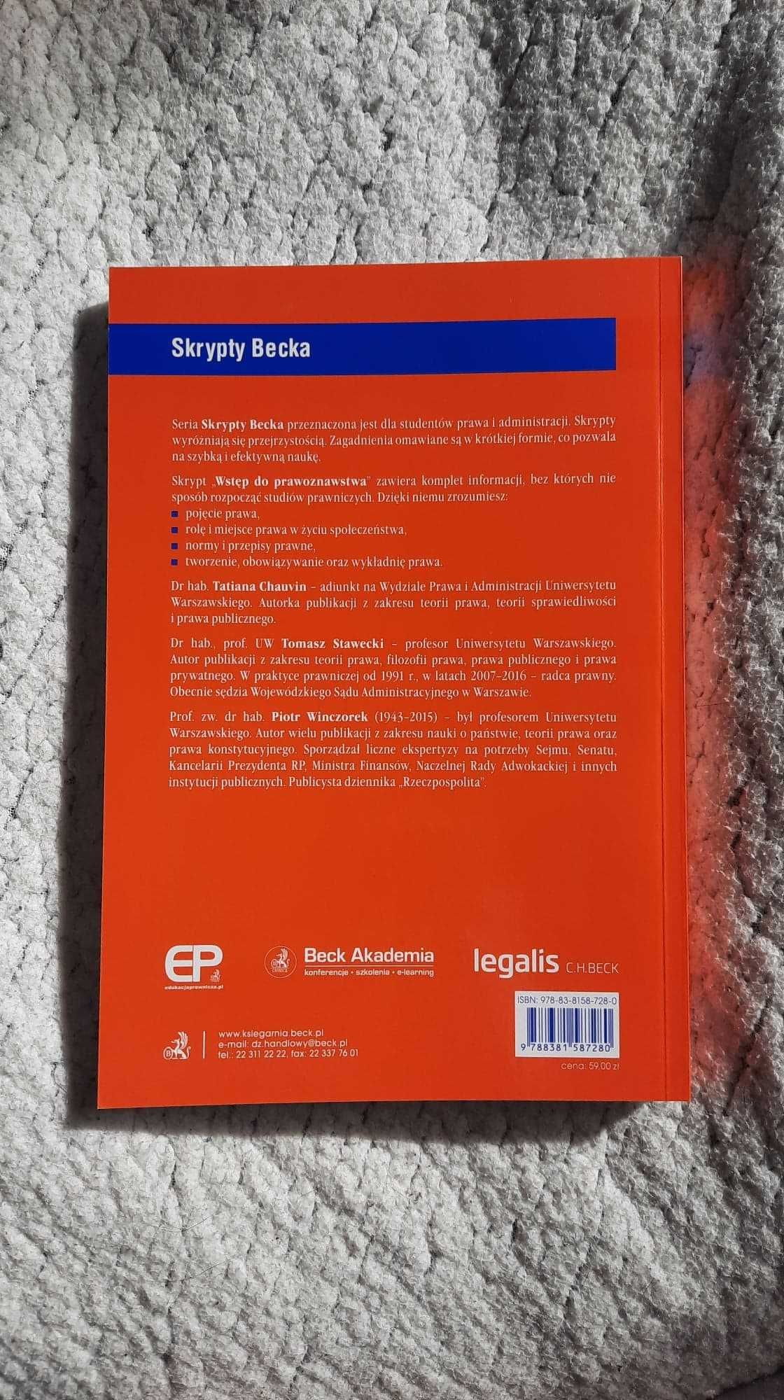 Wstęp do prawoznawstwa - T. Chauvin, T. Stawecki, P. Winczorek