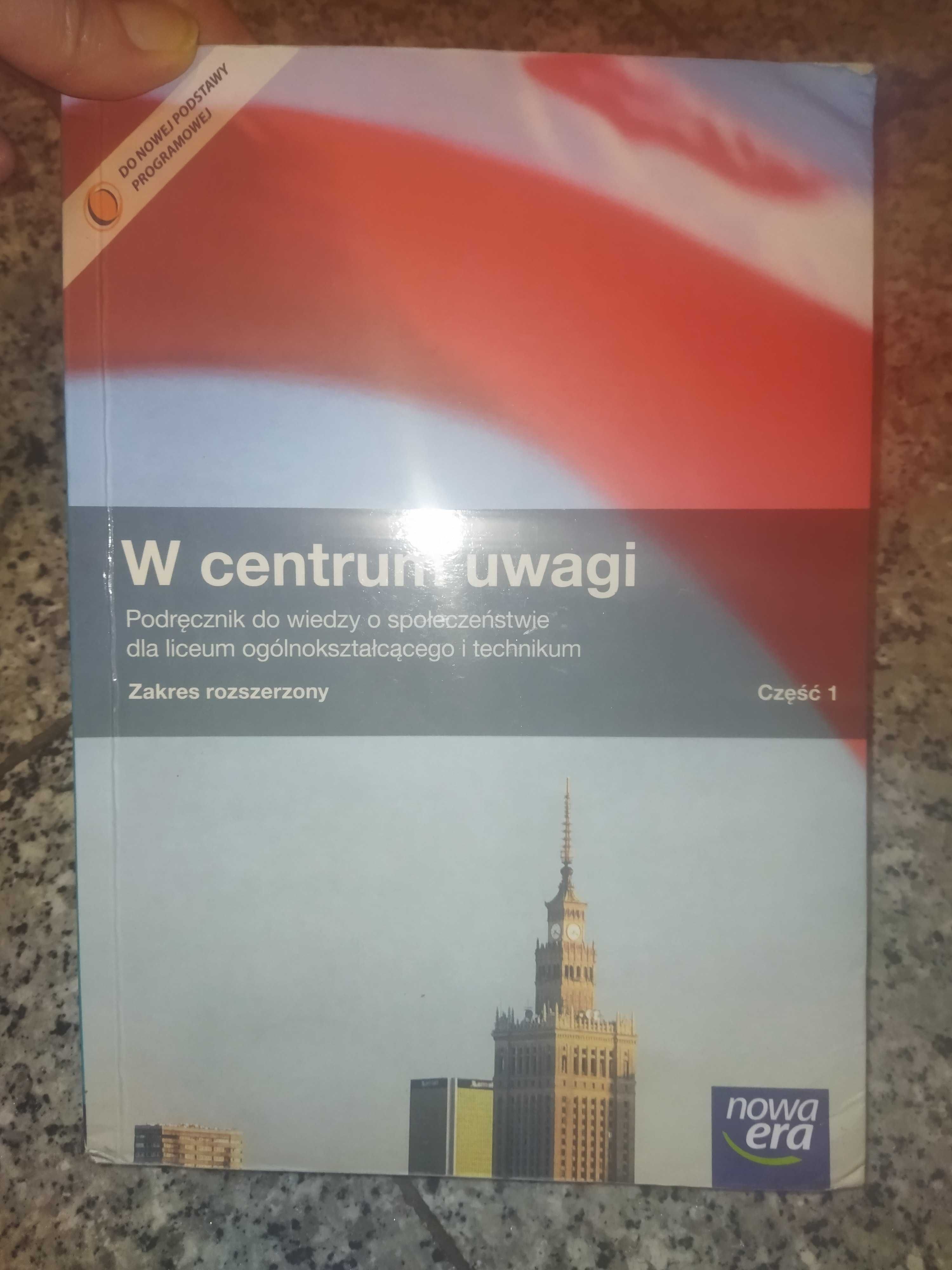 Podręcznik WOS w centrum uwagi  cześć 1 dla LO i Technikum + plyta