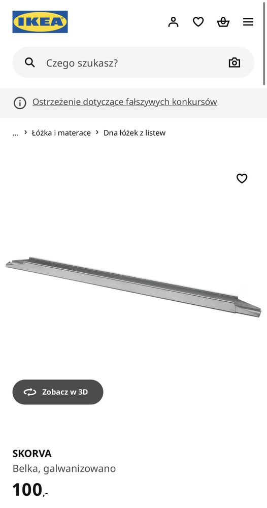 Sprzedam łóżko IKEA BRIMNES 160x200 cm + stelaż LÖNSET do negocjacji