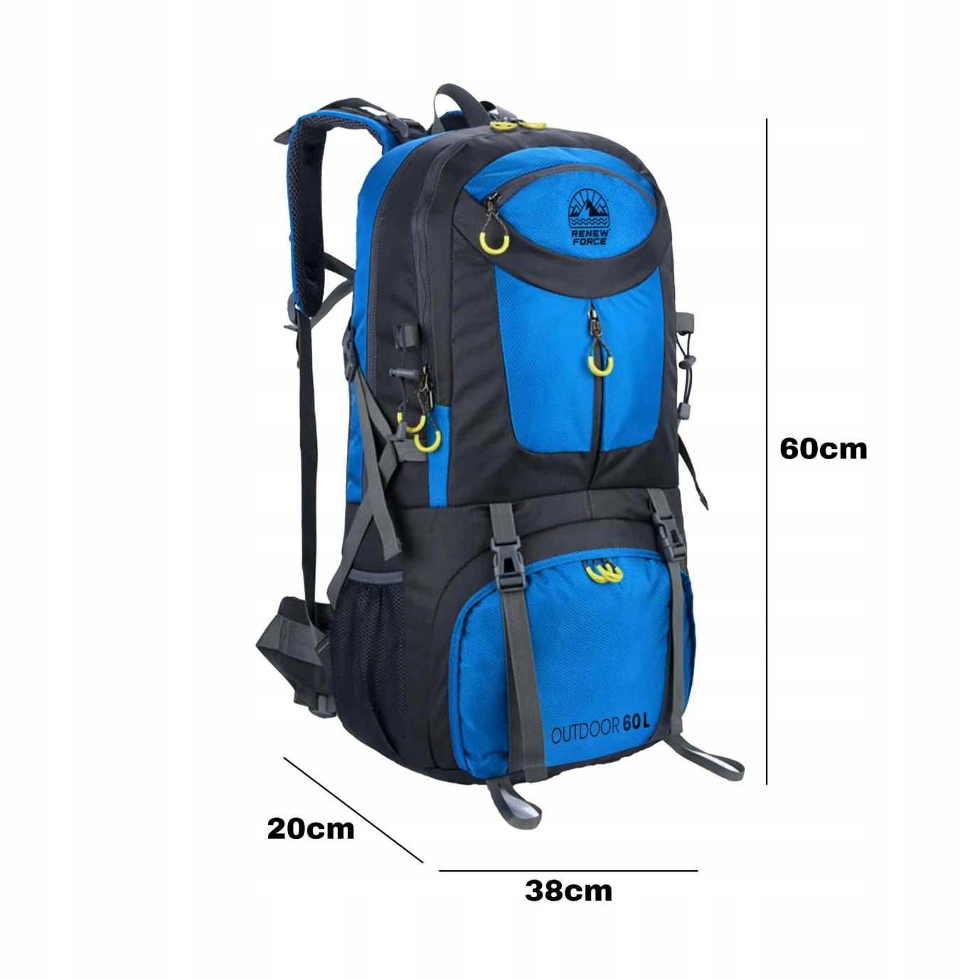 Plecak turystyczny trekkingowy 60L na wycieczki góry