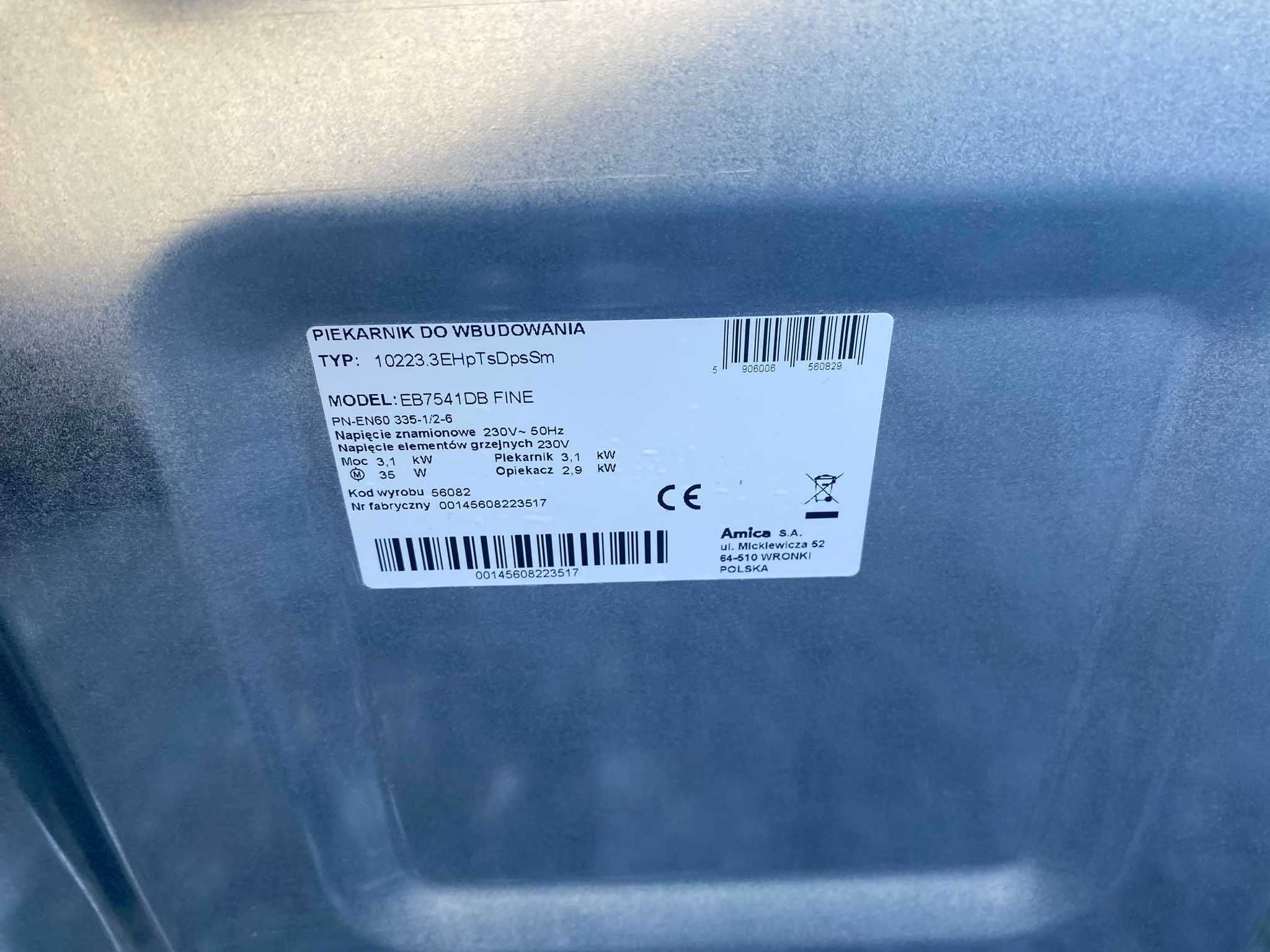 Piekarnik elektryczny do zabudowy Amica EB7541DB FINE
