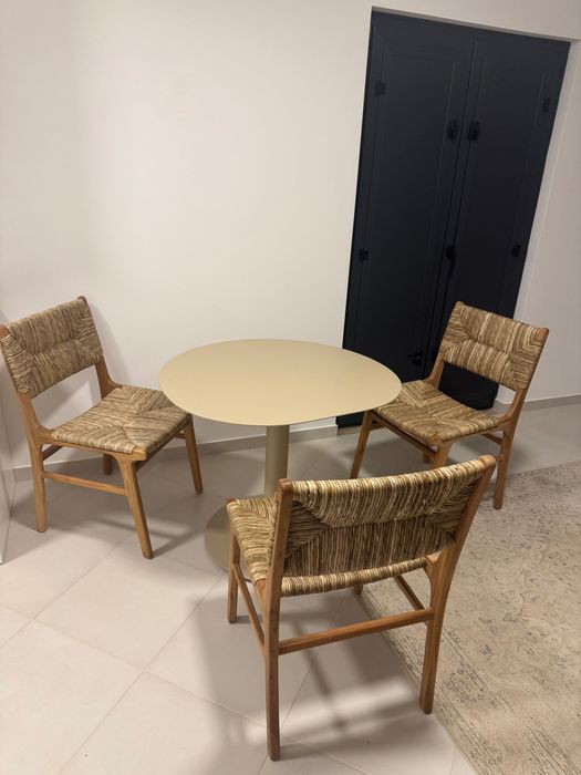 Set of wooden chairs