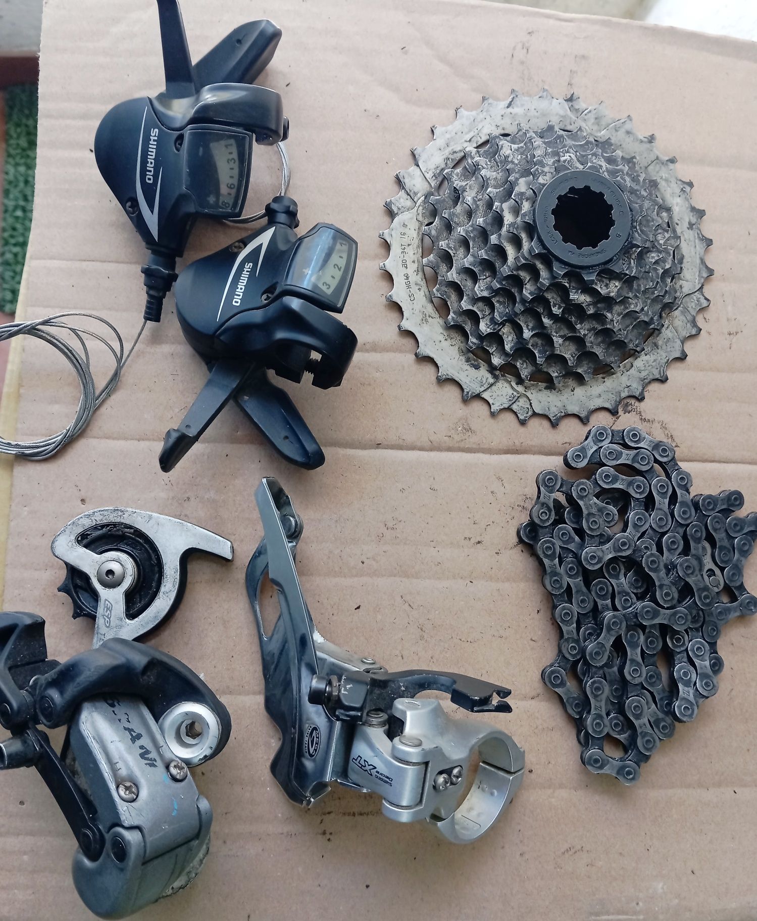 J-bikes Material Shimano Deore/SLX/XT/XTR  Grupos Shimano 8v e 10v