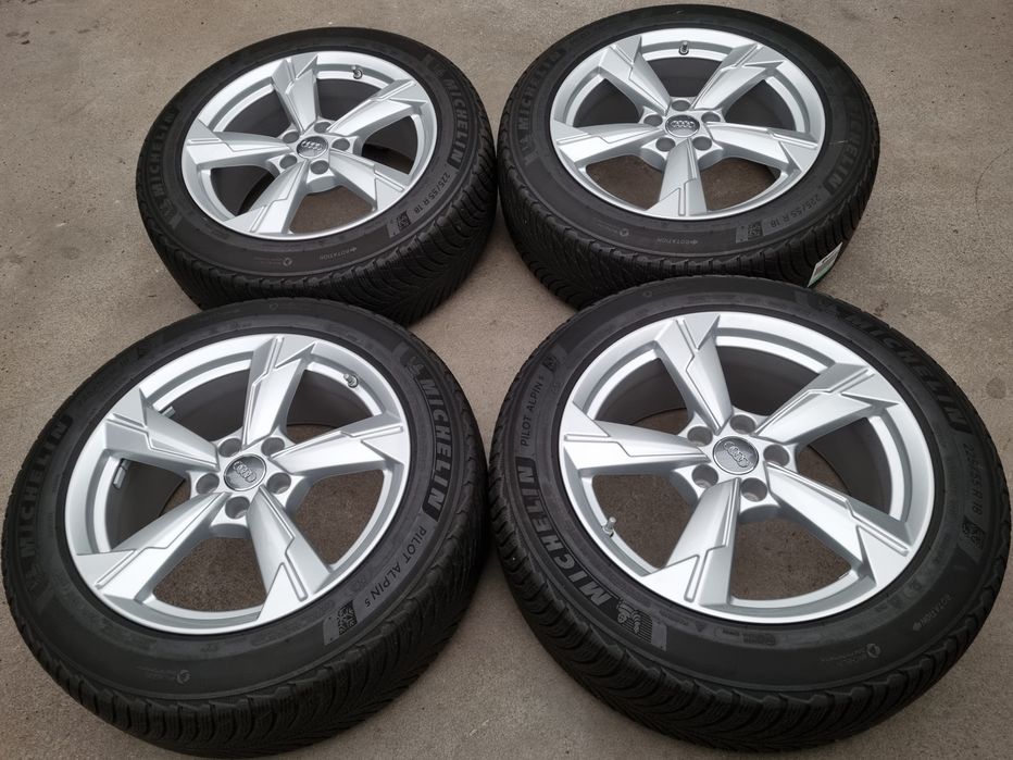 Koła Zimowe Alu z czujnikami 18" Audi A6 C8 4K 5x112 Oryginalne