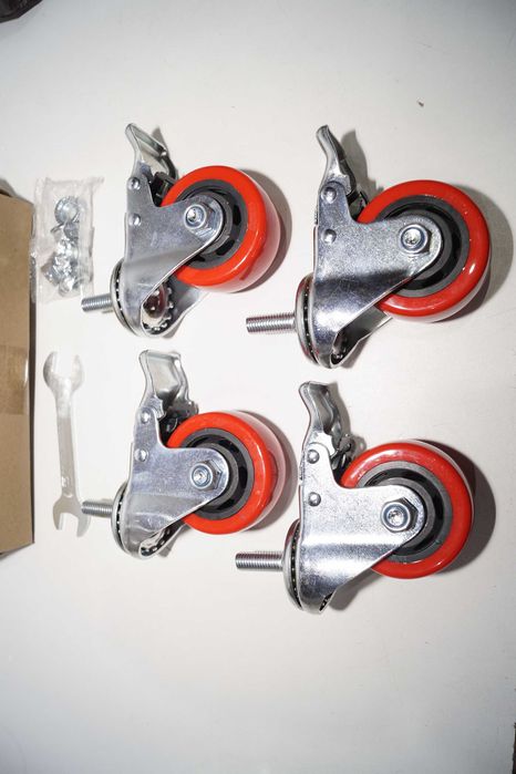 1716 Kółka transportowe z trzpieniem 500kg obrotowe z hamulcem