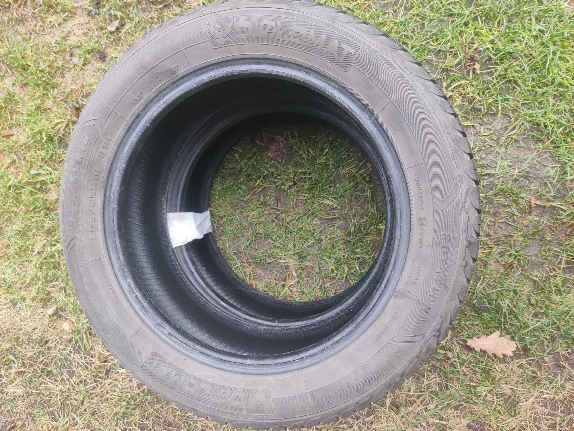 205/55R16 Diplomat 91H komplet opon lato 2x2mm 2x4-5mm