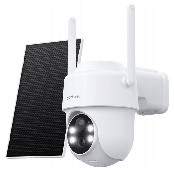 Kamera zewnętrzna 2K solarna GALAYOU IP65 z czujnikiem ruchu PIR