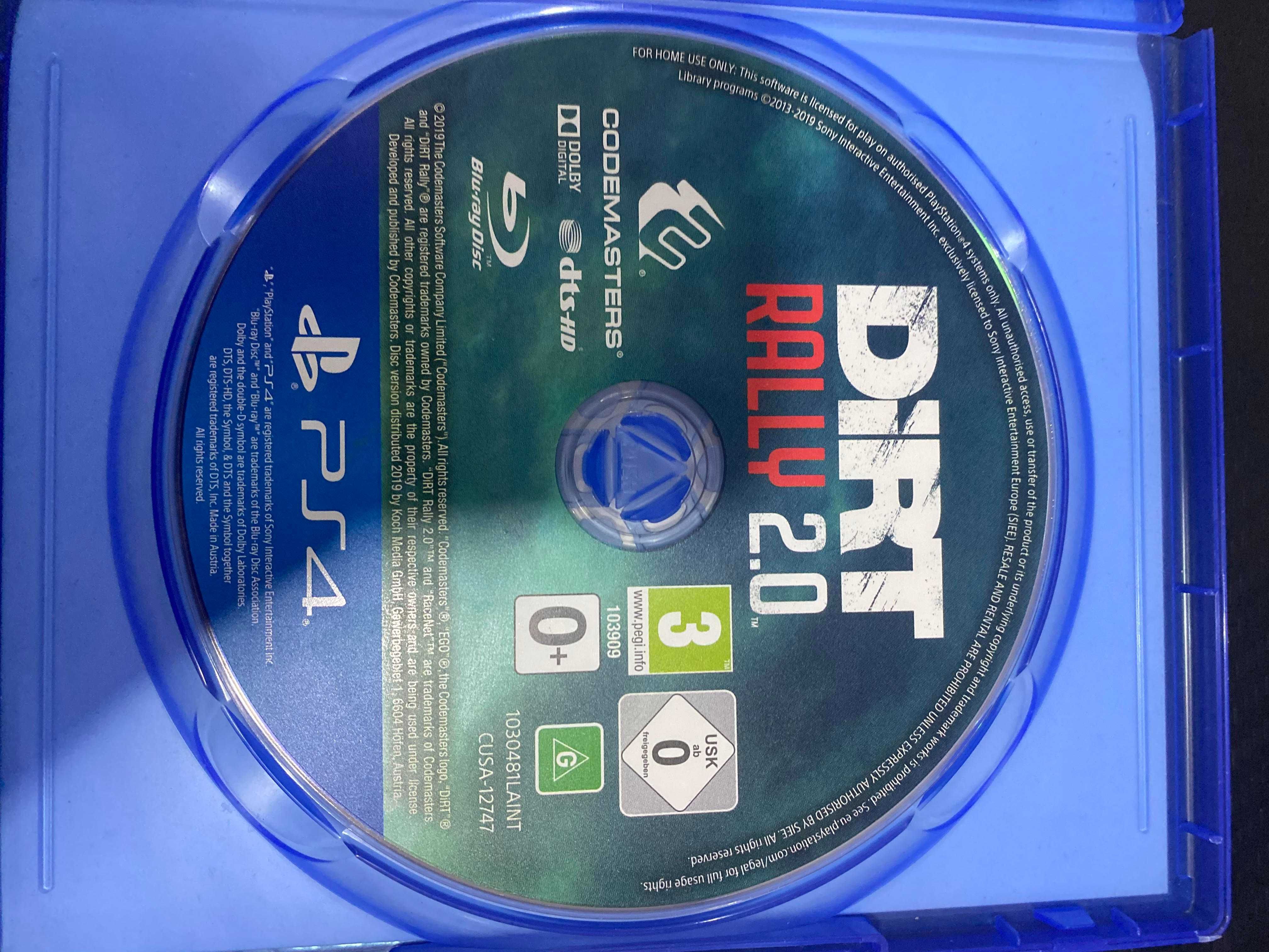 Jogo ps4 Dirt Rally 2.0