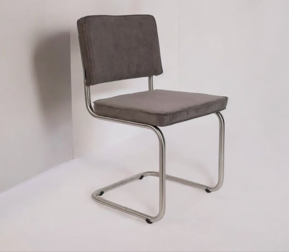Krzesło Zuiver Ridge Rib Kink Chair Light Grey
