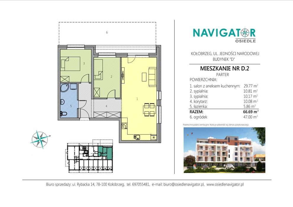 Navigator D-mieszkanie z ogródkiem