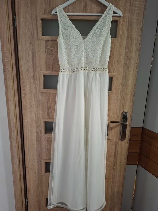 Suknia ślubna ecru 36/38