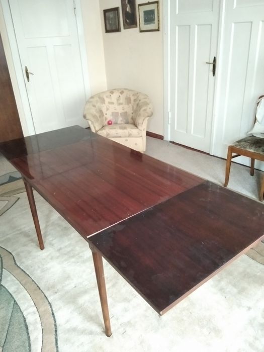 Stół salonowy rozkładany PRL