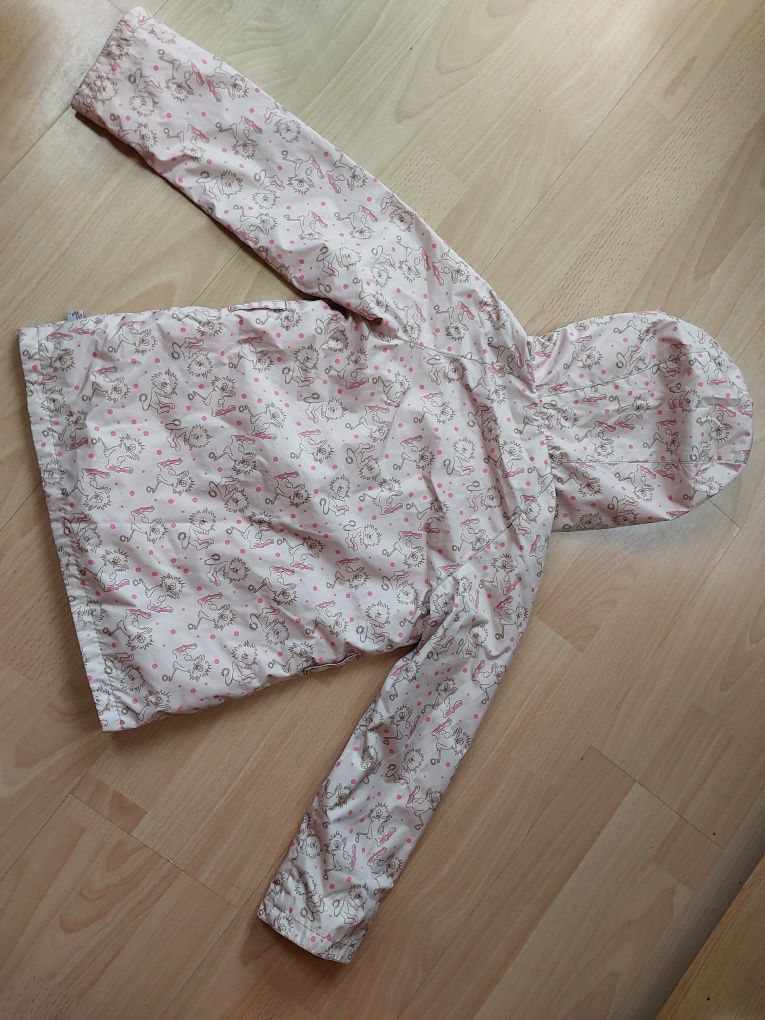 Lekka kurtka płaszcz na jesień/wiosnę dla dziewczynki r. 104-110 cm
